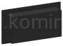 SIMPLE fire FRAME 900 CZARNY MAT - Biokominek ścienny i do zabudowy, z ramką ozdobną