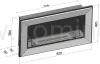 SIMPLE fire FRAME 900 CZARNY MAT - Biokominek ścienny i do zabudowy, z ramką ozdobną