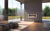 Biokominek SIMPLE fire FRAME 1200 BIAŁY POŁYSK do zabudowy lub zawieszenia na ścianie
