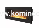 Biokominek ścienny lub do zabudowy SIMPLE fire FRAME 1200 CZARNY POŁYSK MAT