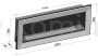 Biokominek ścienny lub do zabudowy SIMPLE fire FRAME 1200 CZARNY POŁYSK MAT
