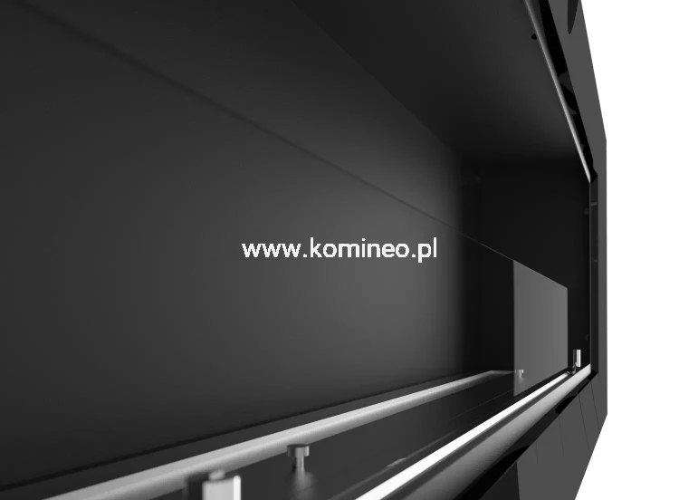 Biokominek ścienny lub do zabudowy SIMPLE fire FRAME 1200 CZARNY POŁYSK MAT