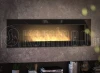 SIMPLE fire FRAME 1500 CZARNY POŁYSK, biokominek ścienny z możliwością zabudowy we wnęce