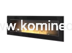 SIMPLE fire FRAME 1500 CZARNY POŁYSK, biokominek ścienny z możliwością zabudowy we wnęce