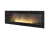 SIMPLE fire FRAME 1500 CZARNY POŁYSK, biokominek ścienny z możliwością zabudowy we wnęce