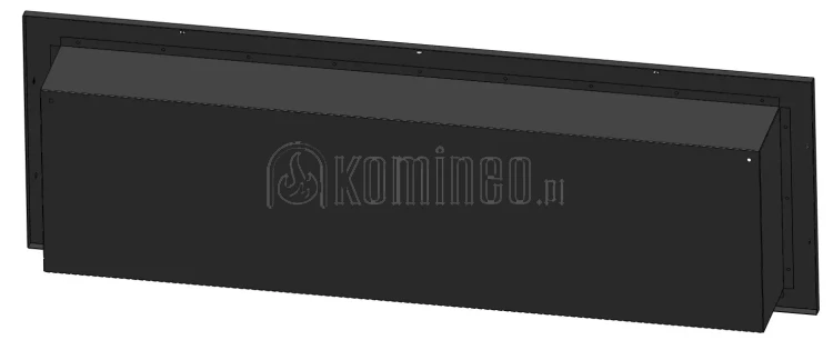 SIMPLE fire FRAME 1500 CZARNY POŁYSK, biokominek ścienny z możliwością zabudowy we wnęce