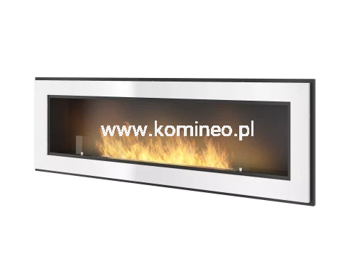 Biokominek ścienny i do zabudowy SIMPLE fire FRAME 900 BIAŁY POŁYSK