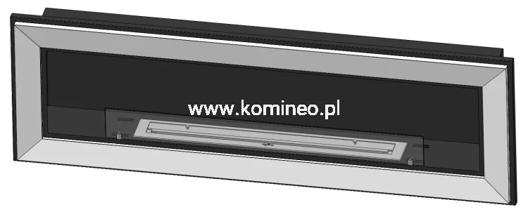 Biokominek ścienny lub do zabudowy we wnęce SIMPLE fire FRAME 900 CZARNY MAT