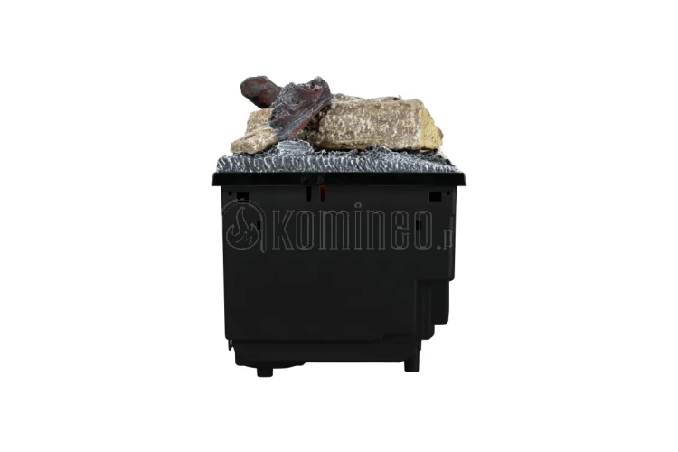 Kaseta elektryczna DIMPLEX 400 LED Optimyst z zestawem polan 400 - widok z boku