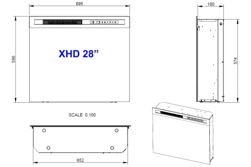 Schemat wkładu elektrycznego DIMPLEX XHD 28.webp