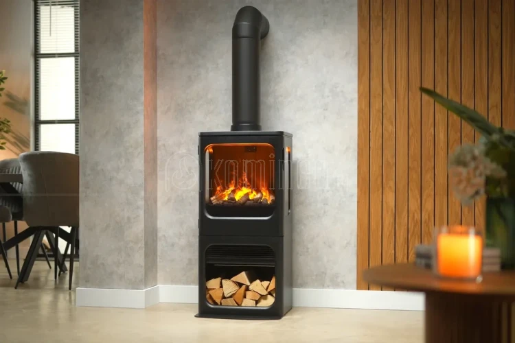 Kominek elektryczny trójstronny DIMPLEX MAPLETON 100 z rurą dymową