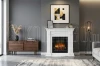 DIMPLEX CAMPANA MILANO orzech kominek portalowy aranżacja