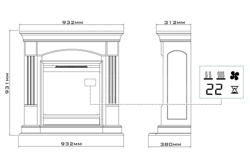 DIMPLEX CAMPANA MILANO schemat