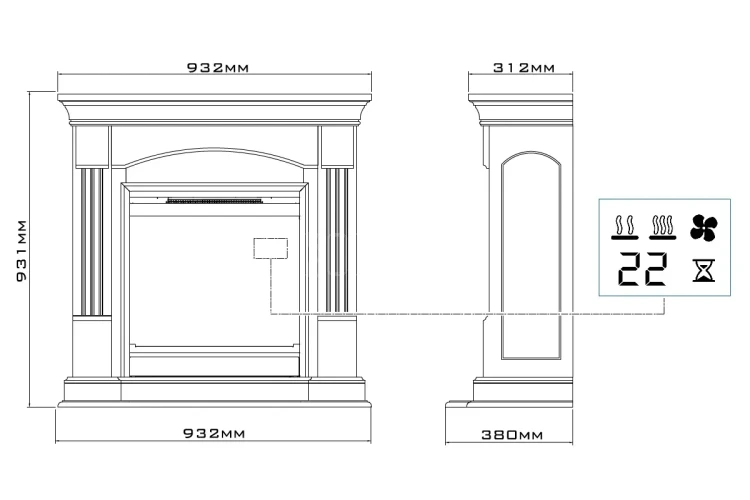 DIMPLEX CAMPANA MILANO schemat