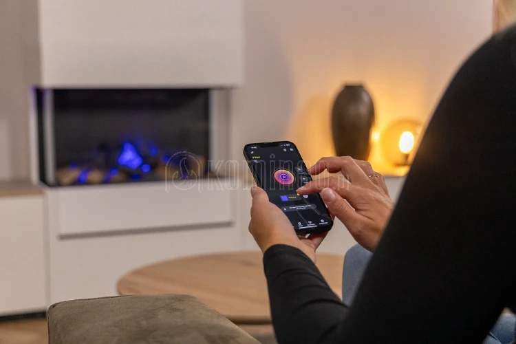 DIMPLEX 3 STEP Multikolor Optimyst 3D Kominek elektryczny do zabudowy - sterowanie aplikacją