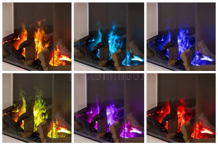 DIMPLEX 3 STEP Multikolor Optimyst 3D Kominek elektryczny do zabudowy - kolory płomienia