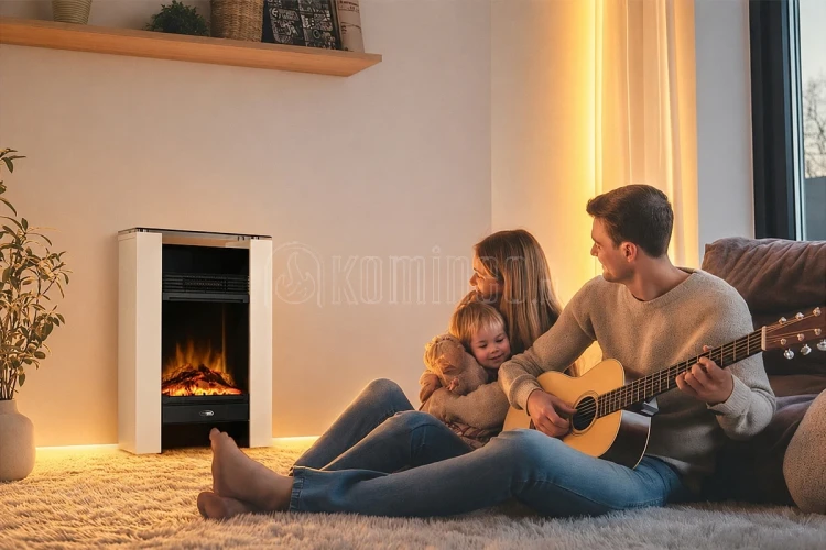 DIMPLEX GISELLA Kominek elektryczny wolnostojący aranżacja