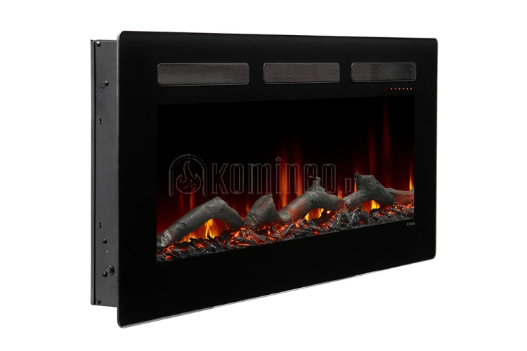 Kominek elektryczny DIMPLEX SIERRA 48 z polanami - widok z lewej