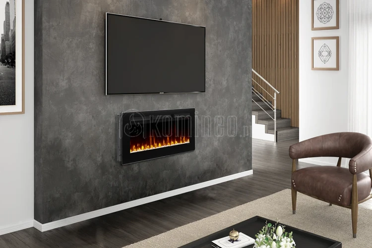 DIMPLEX SIERRA 48 Kominek elektryczny na ścianę z otoczakami