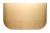 ArtFuego BL-001-S Blacha przed kominek z mosiądzu, SATYNA, 400x700
