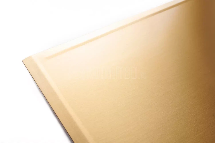 ArtFuego BL-005-S Blacha przed kominek z mosiądzu, SATYNA, 500x800