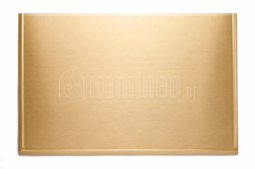 ArtFuego BL-005-S-K Blacha przed kominek z mosiądzu, SATYNA, 500x800