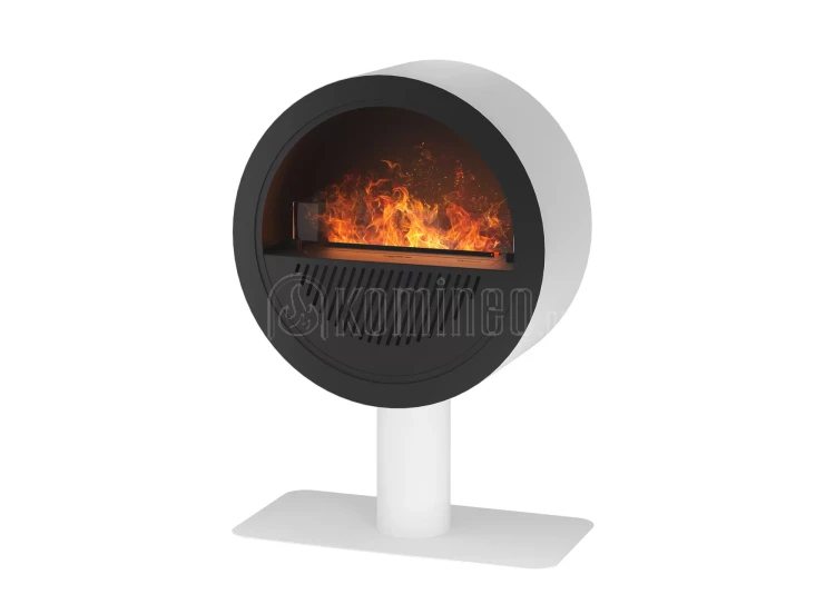 INFIRE INVAPO INCYRCLE STAND BIAŁY Kominek elektryczny 3D wolnostojący