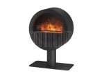 INFIRE INVAPO INCYRCLE STAND CZARNY Kominek elektryczny 3D wolnostojący