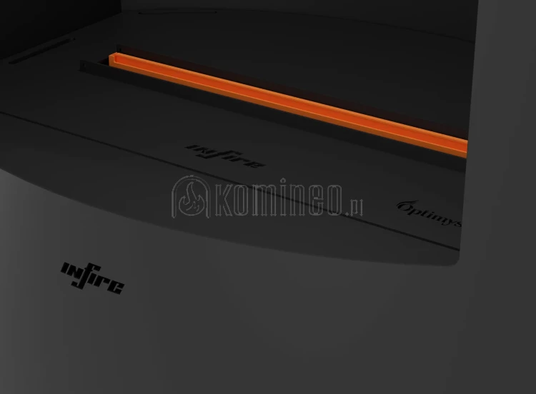 INFIRE INVAPO INCOZA OVAL Kominek elektryczny 3D wolnostojący