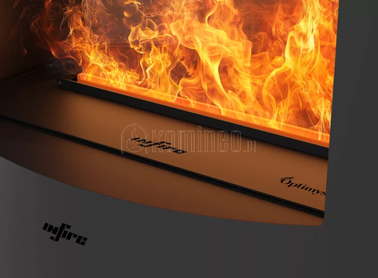 INFIRE INVAPO INCOZA OVAL Kominek elektryczny 3D wolnostojący