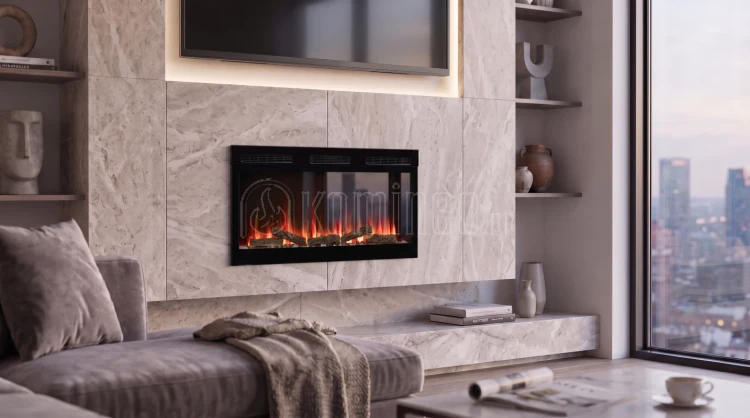 Kominek elektryczny Dimplex SENSE 50 Optiflame aranżacja
