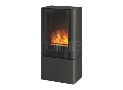 INFIRE INVAPO INPURO BLOCK Kominek elektryczny 3D wolnostojący - RAL 7003