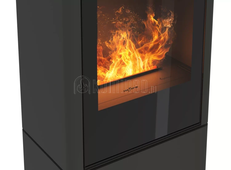 INFIRE INVAPO INPURO BLOCK Kominek elektryczny 3D wolnostojący - RAL 7003