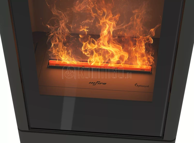 INFIRE INVAPO INPURO BLOCK Kominek elektryczny 3D wolnostojący - RAL 7003