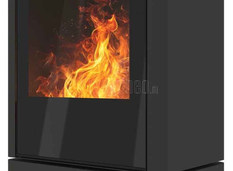 INFIRE INVAPO INPURO BLOCK Kominek elektryczny 3D wolnostojący - RAL 7003