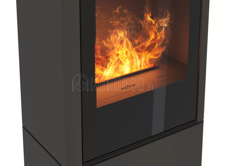 INFIRE INVAPO INPURO BLOCK Kominek elektryczny 3D wolnostojący - RAL 7006