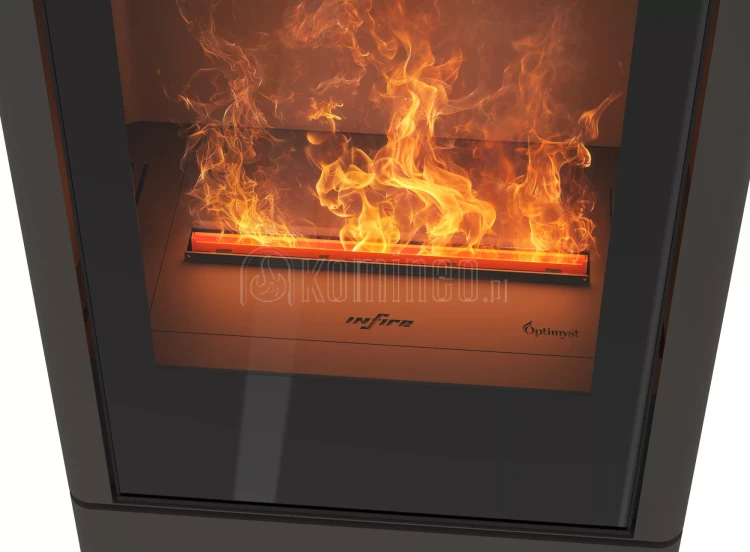 INFIRE INVAPO INPURO BLOCK Kominek elektryczny 3D wolnostojący - RAL 7006