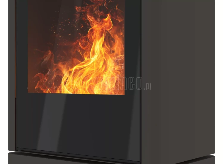 INFIRE INVAPO INPURO BLOCK Kominek elektryczny 3D wolnostojący - RAL 7006