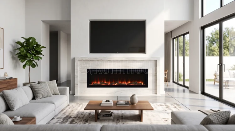 Kominek elektryczny Dimplex SENSE 60 Optiflame aranżacja