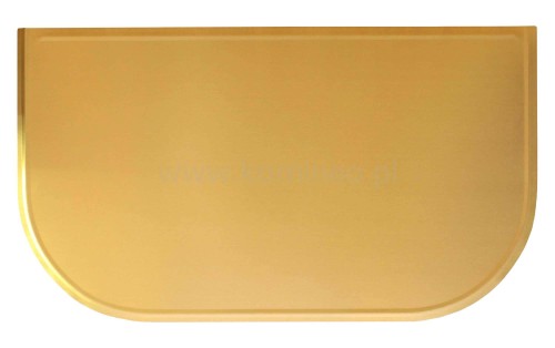 ArtFuego BL-005-S Blacha przed kominek z mosiądzu, SATYNA, 500x800