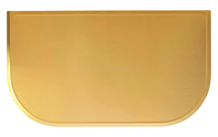 ArtFuego BL-005-S Blacha przed kominek z mosiądzu, SATYNA, 500x800