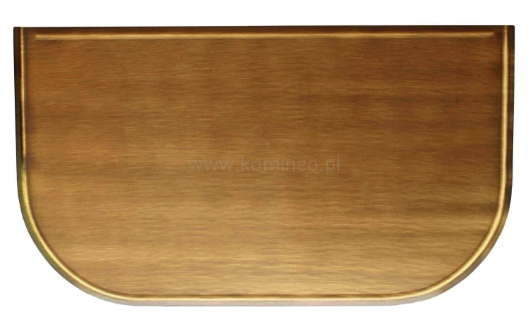 ArtFuego BL-005-P Blacha przed kominek z mosiądzu, PATYNA, 500x800