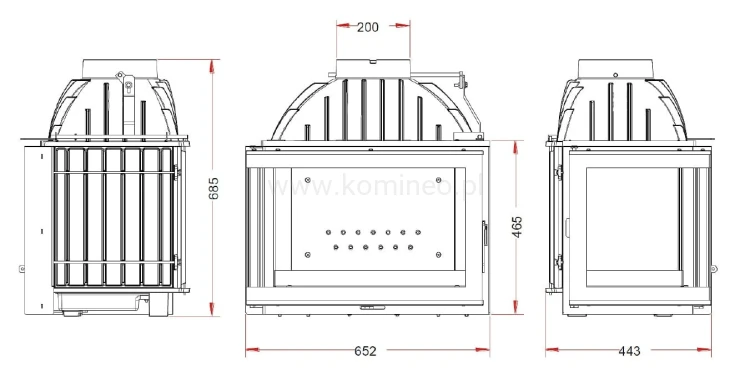 Wkład INVICTA 6263-73 lewy schemat