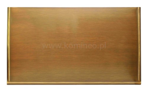 ArtFuego BL-001-P-K Blacha przed kominek z mosiądzu, PATYNA, 400x700