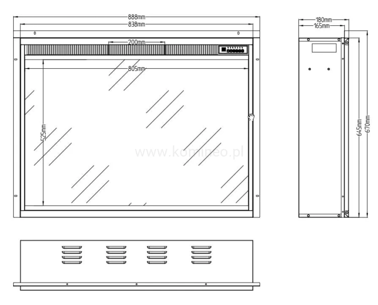 Wkład elektryczny AFLAMO LED 90 Classic schemat