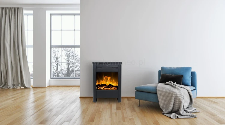 Wolnostojący kominek elektryczny AFLAMO VEGAS aranżacja