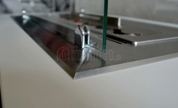 Biokominek do zabudowy INFIRE INSERT 600 mm inox aranżacja