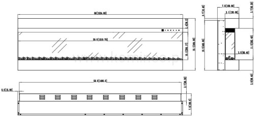 Kominek elektryczny AFLAMO IMPERIAL 60 schemat
