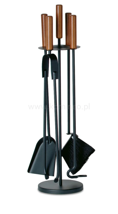 ArtFuego ZK-5011 Zestaw kominkowy ze stali, elementy drewniane