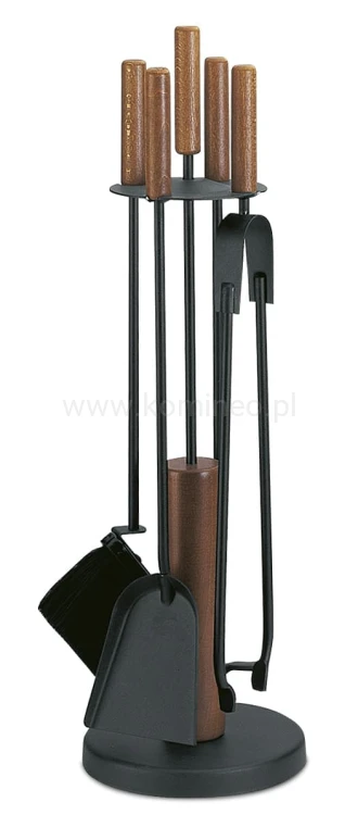 ArtFuego ZK-5012 Zestaw kominkowy ze stali, elementy drewniane